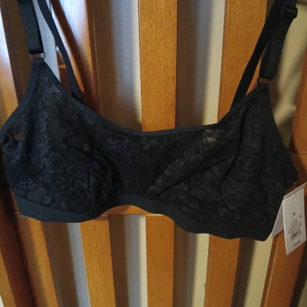 Auden Black Lace Bralette- Size Medium